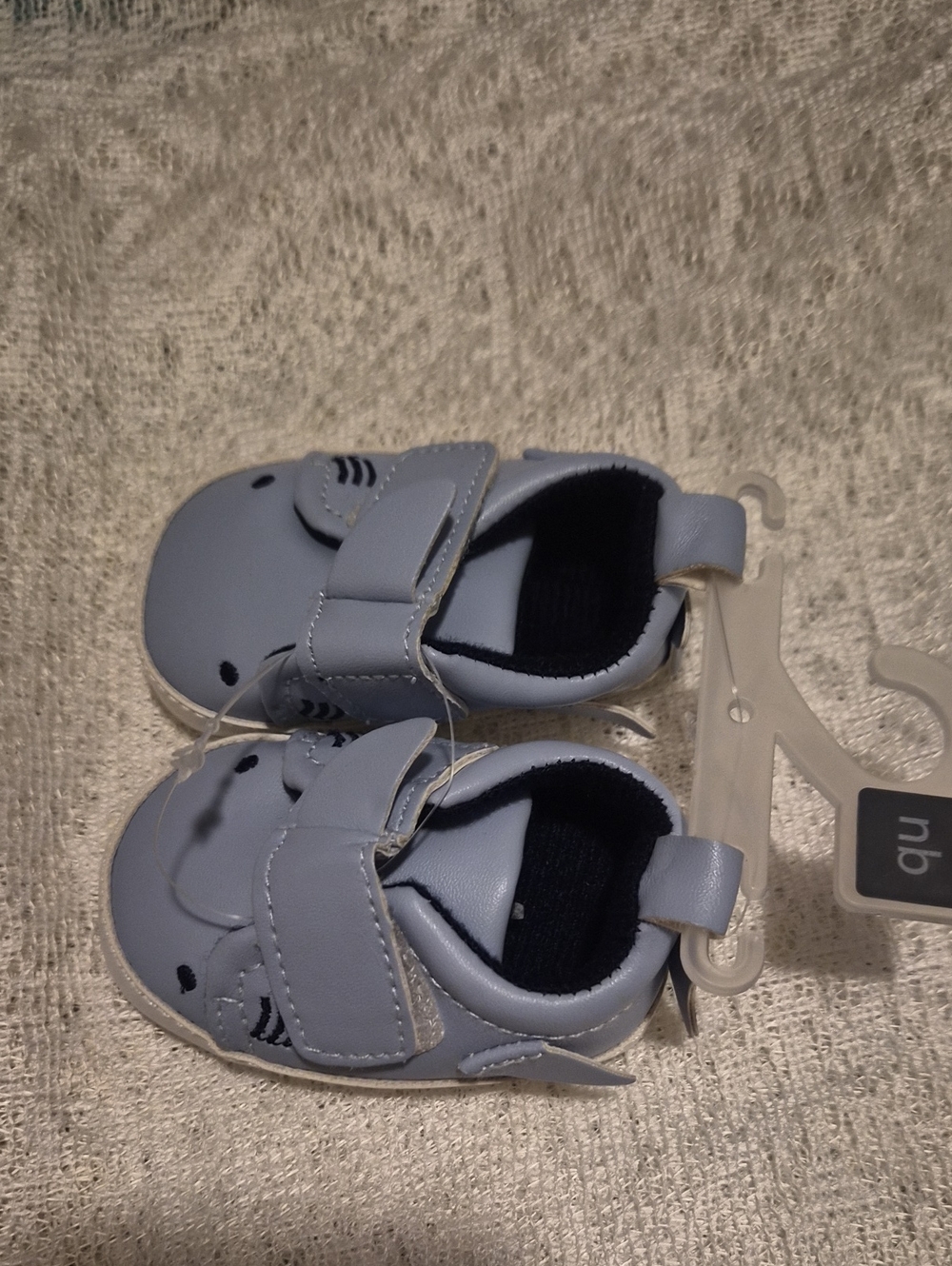 Infant Light Blue Velcro Walker Shoes